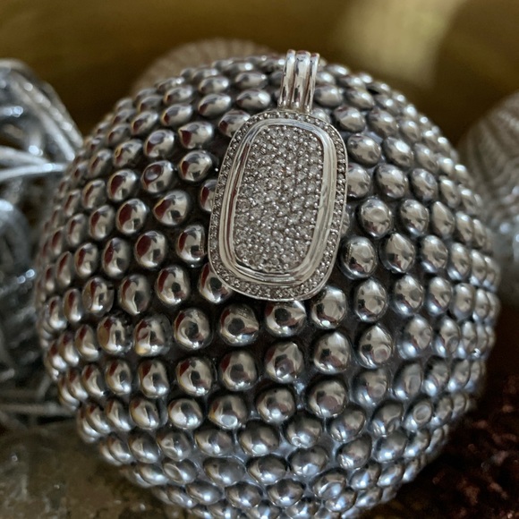 ❤️ David Yurman Diamond Albion Enhancer~ Pendant - Picture 10 of 16